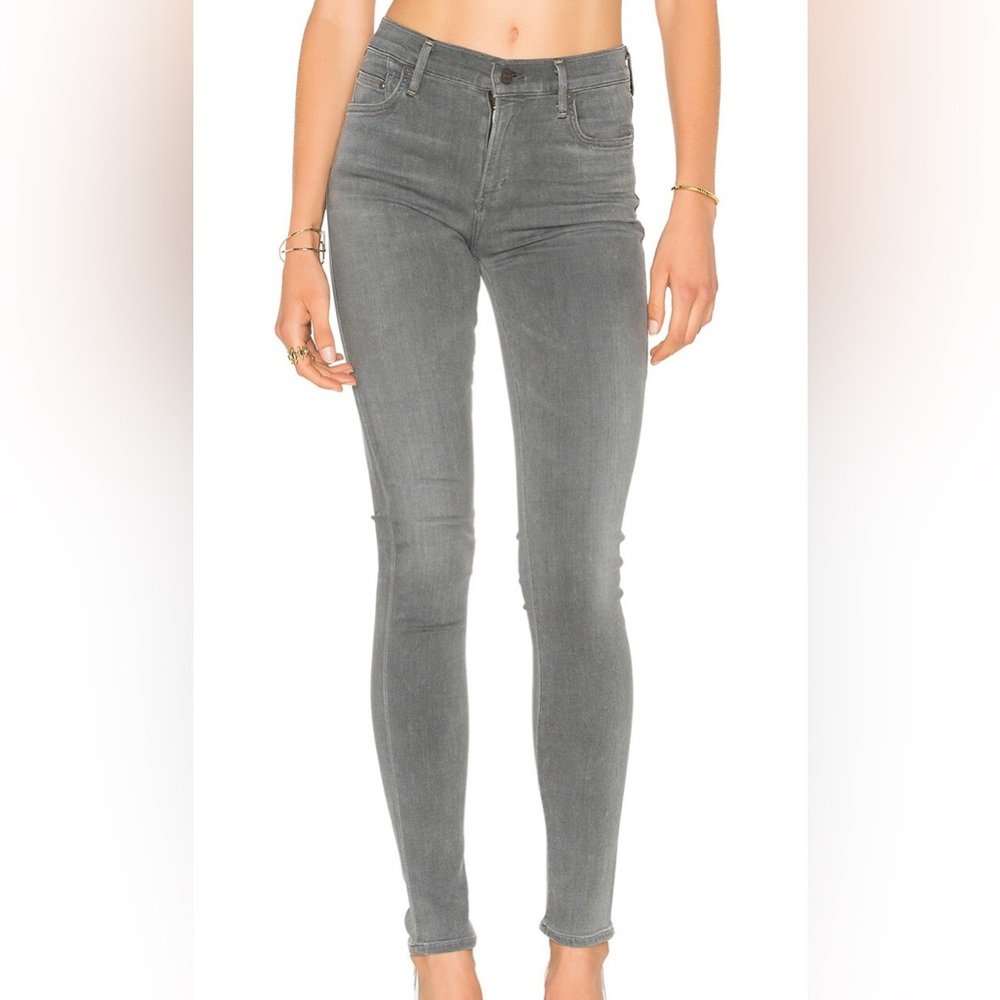 Citizens Of Humanity Rocket Jeans Jerome Dayan High Rise Grey Skinny Ankle 25